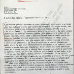 1. Dopis diváka adresovaný do Čsl. televize na jaře 1968 v reakci na vysílání pořadu „Kam spějeme?“ (arch. č. H-265).